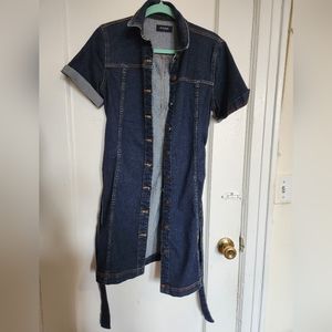 Pieces Button Down DenimDress
